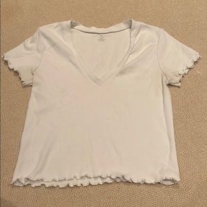 White crop top